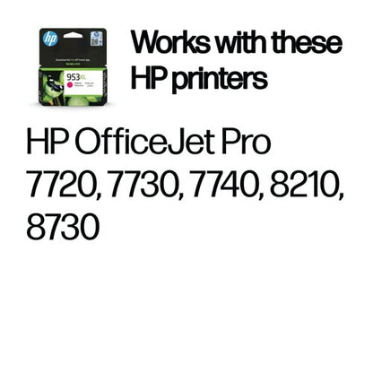 HP 953XL Original Ink Cartridge High Yield Magenta F6U17AE