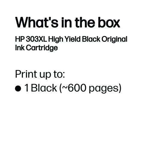 HP 303XL Original Ink Cartridge High Yield Black T6N04AE