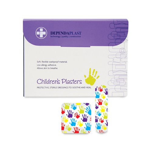 Reliance Medical Dependaplast Washproof Plasters Assorted Children (Pack of 1000) 633