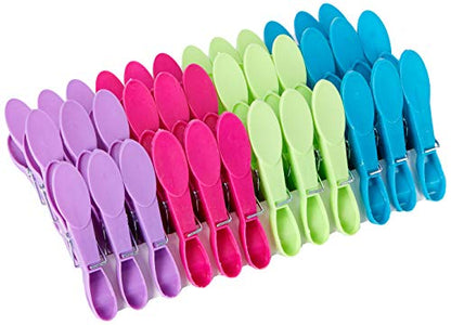 Minky Brite Pegs, Multi-Colour | Colour Multicoloured Branded Pegs | Pack Of 36