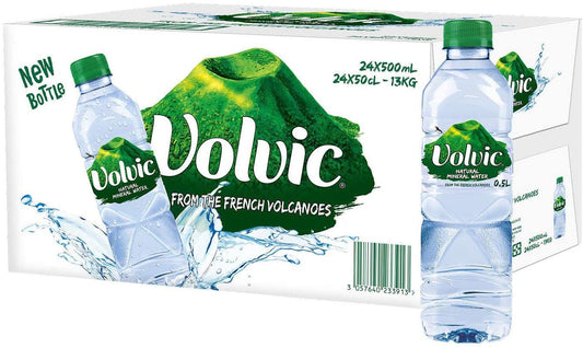 Volvic Mineral Water Still 24 x 500ml (Plastic Bottle)