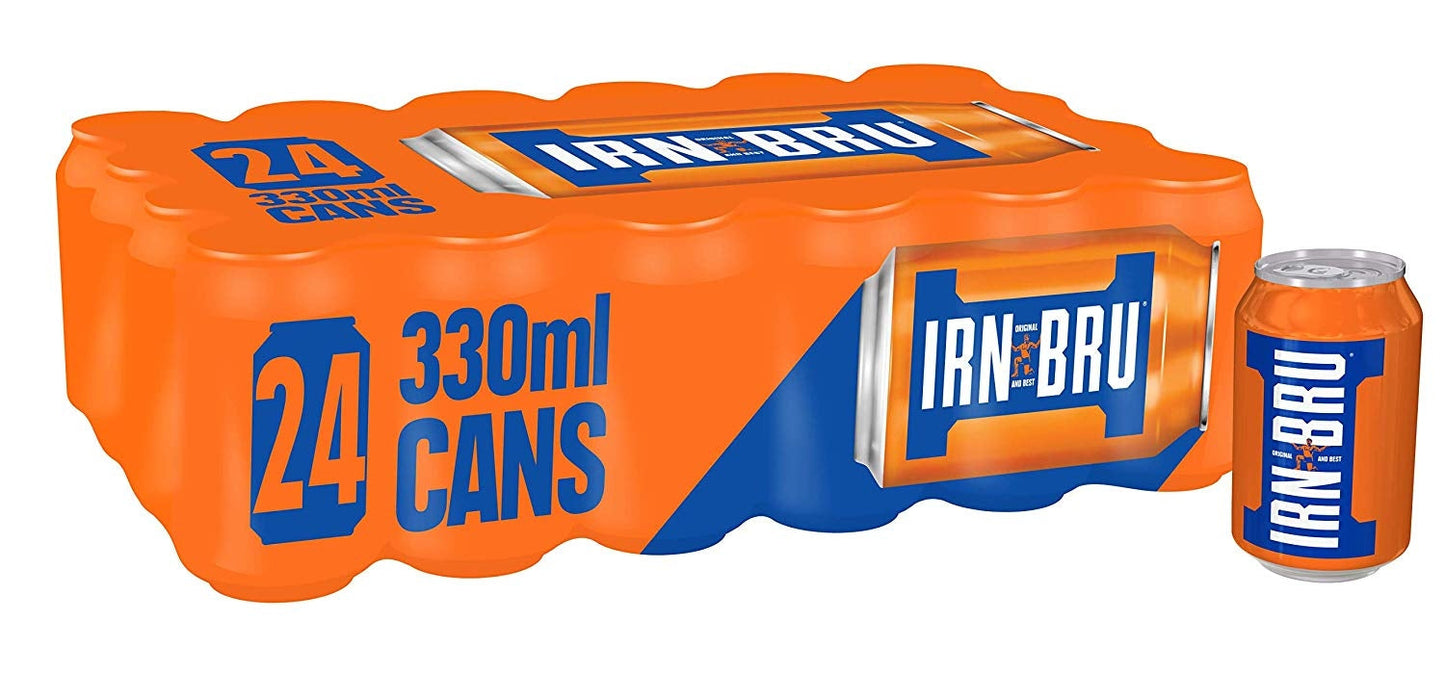 Barrs Irn Bru 330ml Cans (Pack of 24)
