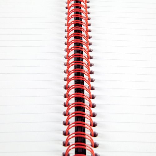 Black n' Red Wirebound Ruled Hardback Notebook A4 (Pack of 5) 100103711