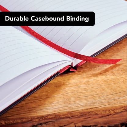 Black n' Red Casebound Hardback Notebook 192 Pages A5 (Pack of 5) 100080459