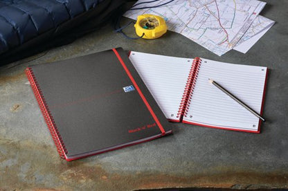 Black n' Red Wirebound Polypropylene Notebook 140 Pages A4 (Pack of 5) 100080166