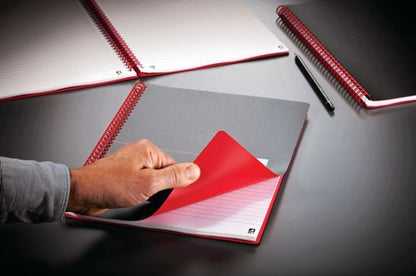 Black n' Red Wirebound Polypropylene Ruled Notebook 140 Pages A6 (Pack of 5) 100080476
