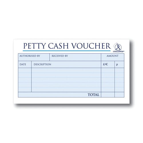 Challenge Petty Cash Book 200 Duplicate Slips 280x141mm 100080052