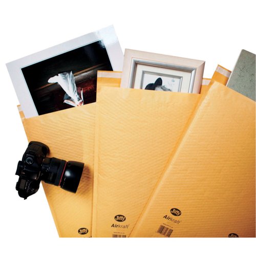 Jiffy AirKraft Size 6 Bubble Lined Mailer Gold Pack of 100 MAKC99009