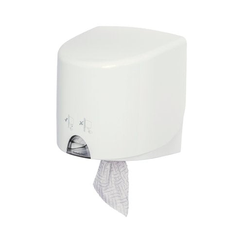 Aquarius Roll Control Wiper Centrefeed Dispenser Wall Mounted Wht 7018