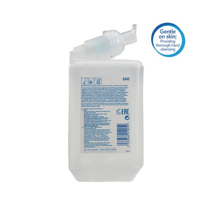 Scott Foam Hand Cleanser Unscented 1L Refills Clear Pack of 6 6342