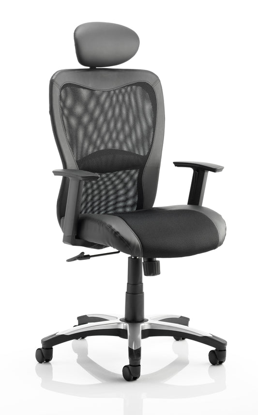 Victor II Executive Chair Black With Headrest KC0160