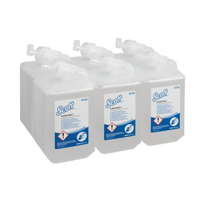 Scott Antibacterial Hand Cleanser 1L Refill Clear Pack of 6 6336