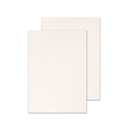 Q-Connect A4 White Leathergrain Comb Binder Cover (Pack of 100) KF00502