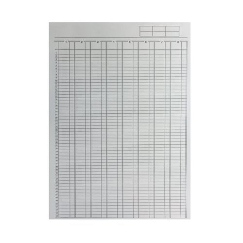 Q-Connect 8-Column Analysis Pad A4 KF01082
