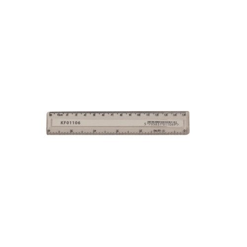 Q-Connect Acrylic Shatter Resistant Ruler 15cm Clear (Pack of 10) KF01106Q