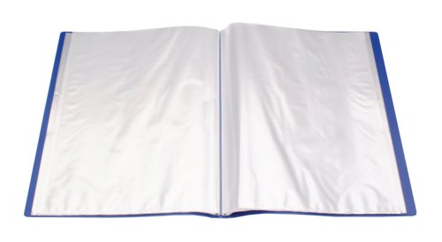 Q-Connect Polypropylene Display Book 40 Pocket Blue KF01259