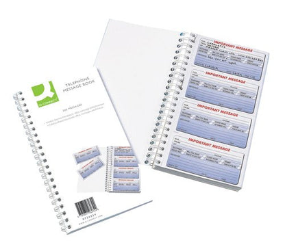 Q-Connect Duplicate Telephone Message Book 400 Messages KF01336