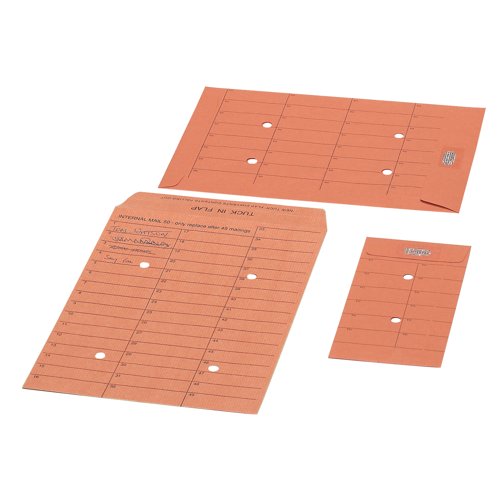 Q-Connect C4 Envelope Internal Mail Resealable 85gsm Orange (250 Pack) J00058