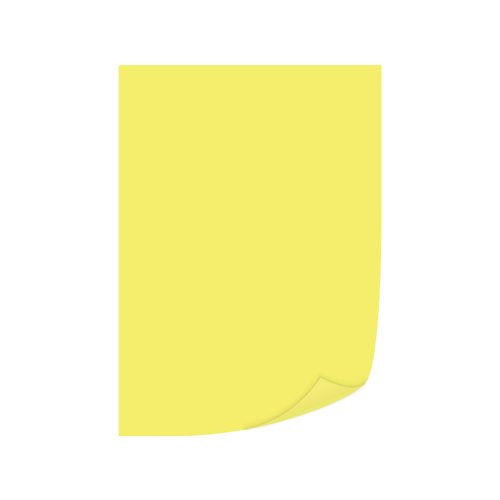Q-Connect Bright Yellow Coloured A4 Copier Paper 80gsm Ream (Pack of 500) KF01426