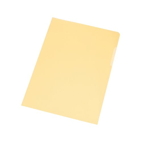 Q-Connect Cut Flush Folder A4 Yellow (Pack of 100) KF01487