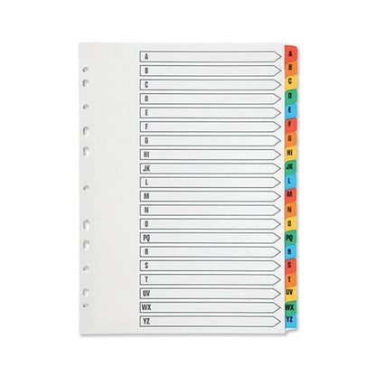 Q-Connect Index A4 Multi-Punched A-Z 20-Part Reinforced KF01523