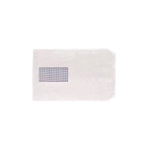 Q-Connect C5 Envelopes Window Pocket Peel and Seal 100gsm White (Pack of 500) KF03290