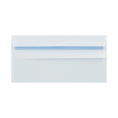 Q-Connect DL Envelope Wallet Self Seal 80gsm White (250 Pack) KF07556
