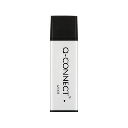 Q-Connect Black/Silver USB 3.0 High Performance 128GB Flash Drive KF11509