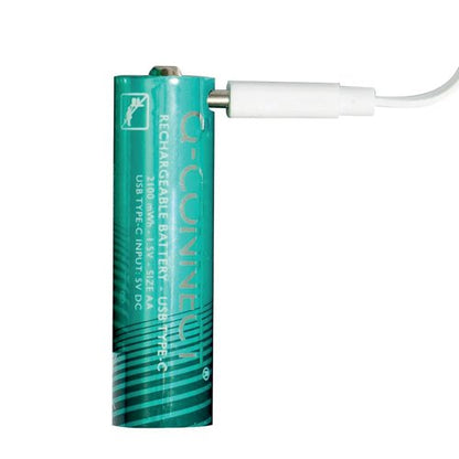 Q-Connect USB C Rechargeable Lithium Batteries Mignon AA (Pack of 4) KF14129