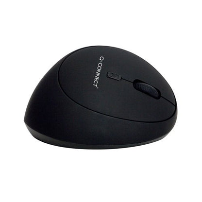 Q-Connect Ergonomic Wireless Vertical Right Handed Mouse Black M004