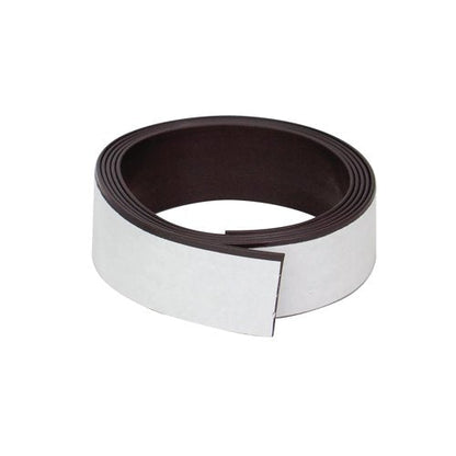 Q-Connect Magnetic Racking Strip White PVC 20mmx1.5mmx5m KF18990