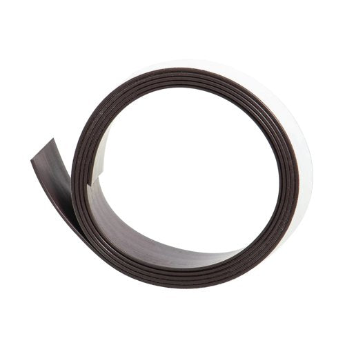 Q-Connect Magnetic Racking Strip White PVC 20mmx1.5mmx5m KF18990