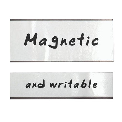 Q-Connect Magnetic Racking Strip White PVC 20mmx1.5mmx5m KF18990