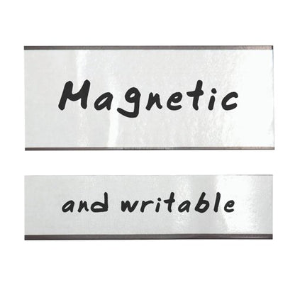 Q-Connect Magnetic Racking Strip White PVC 30mmx1.5mmx5m KF18991