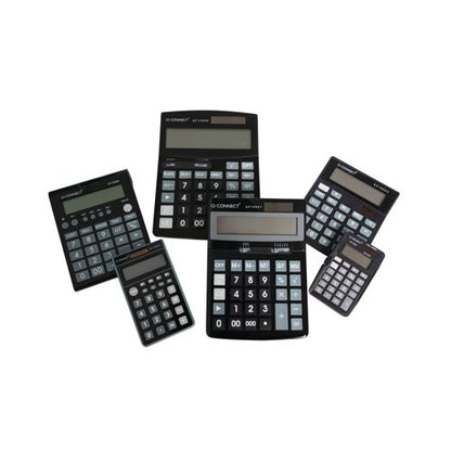 Q-Connect 12 Digit Table Top Calculator Medium Black KF19065