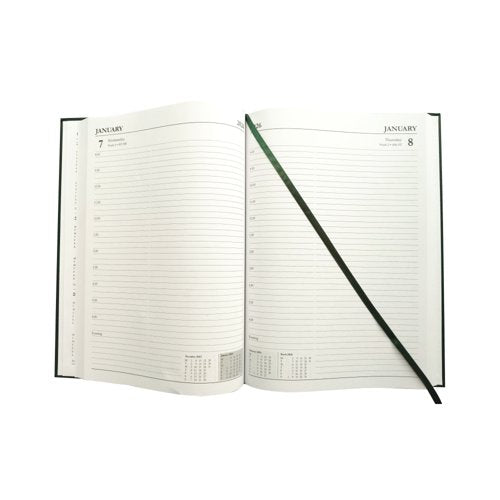 Academic Diary Day Per Page A5 Green 2025-26 KF1A5AGN25