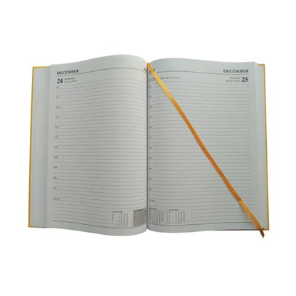 Academic Diary Day Per Page A5 Yellow 2025-26 KF1A5AYL25