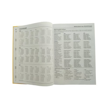 Academic Diary Day Per Page A5 Yellow 2025-26 KF1A5AYL25