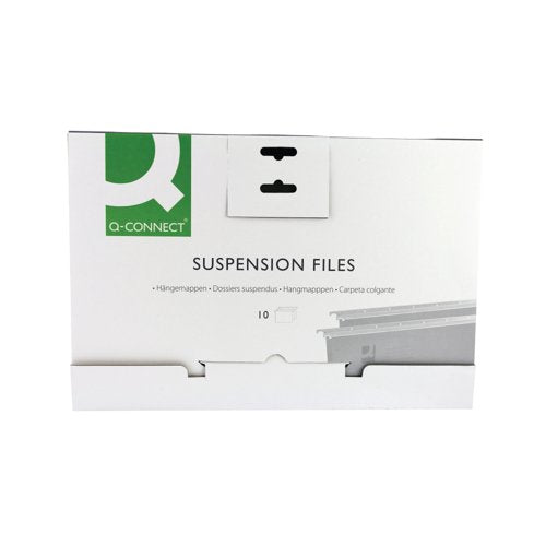 Q-Connect Foolscap Tabbed Suspension Files (Pack of 10) KF21018