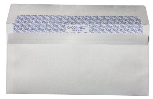 Q-Connect DL Envelopes Window Self Seal 80gsm White (1000 Pack) KF3455