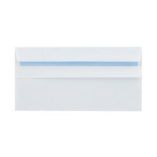 Q-Connect DL Envelopes Recycled Self Seal 100gsm White (Pack of 500) KF3504