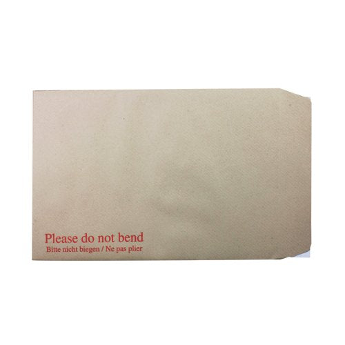 Q-Connect C4 Envelopes Board Backed Peel and Seal 115gsm Manilla (Pack of 125) KF3521