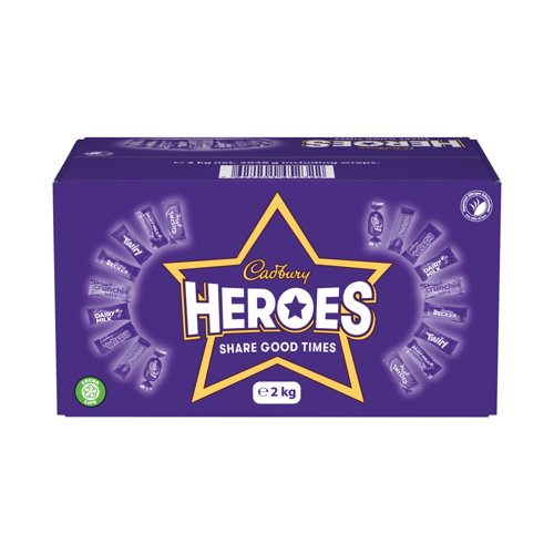 Cadbury Heroes Chocolates Bulk Share Box 2kg