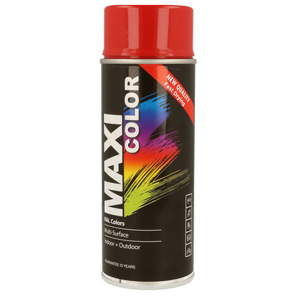 Maxicolor Quick Drying Spray Paint Gloss Flame Red 400ml