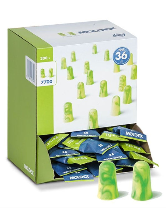 Moldex Pura-Fit Formed Earplug  box of 200 pairs {M7700}