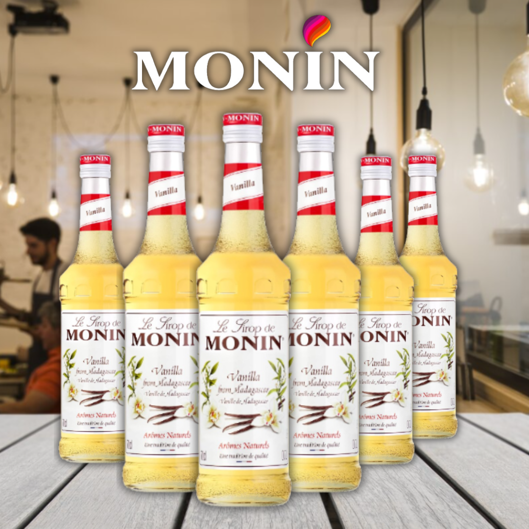 MONIN Vanilla Cocktail Syrup 700ml (Glass Bottle)