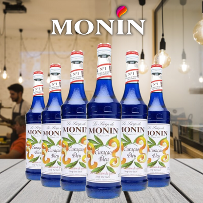 MONIN Blue Curacao Cocktail Syrup 700ml (Glass Bottle)