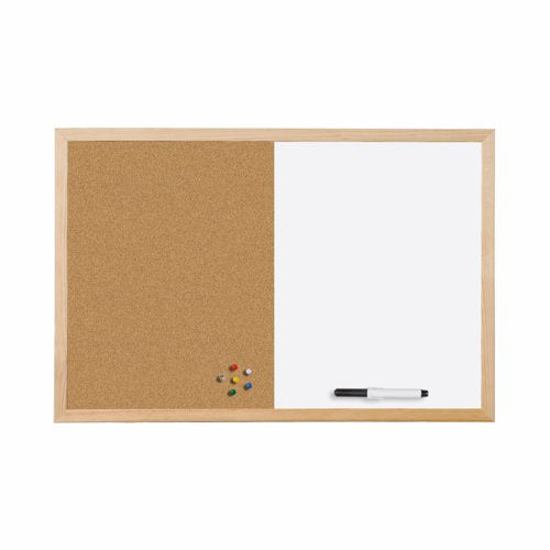 Bi-Office Cork And Drywipe Combination Board 900x600mm Mx07001010