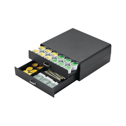 MyCafe Double Drawer Coffee Capsule and Accessory Drawer MYC10130