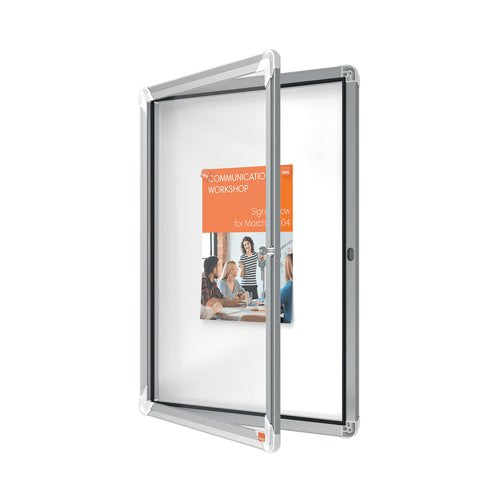 Nobo Premium Plus Outdoor Magnetic Lockable Notice Board 494x667x45mm 4xA4 1902577
